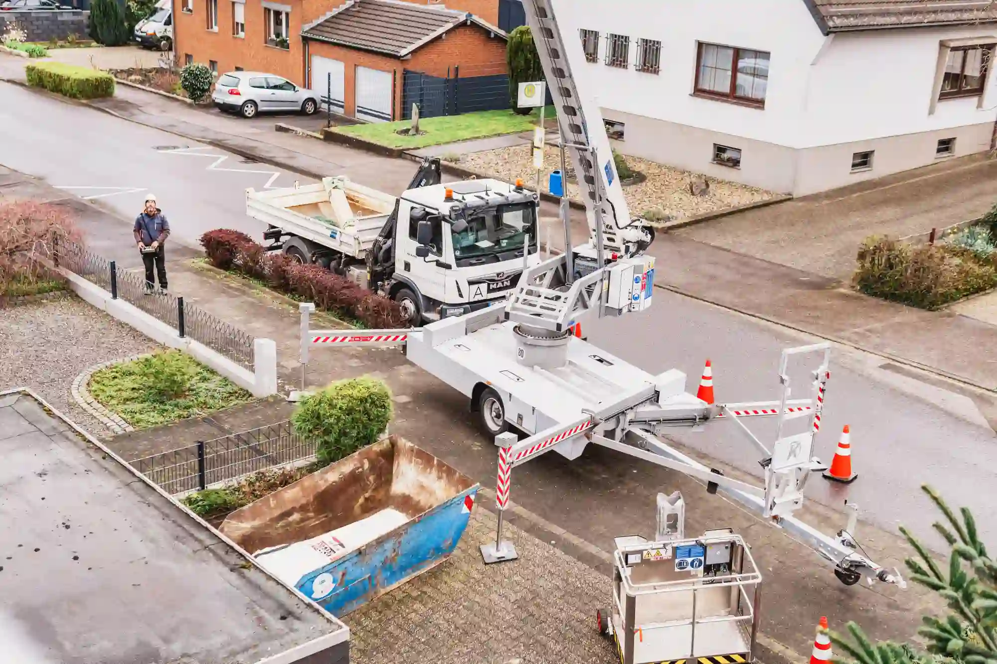 Kran mit Sauganlage